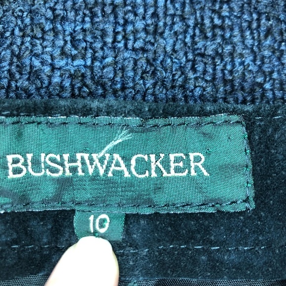 Bushwacker Black Genuine Leather Dress Pants Size 10 - Picture 6 of 9